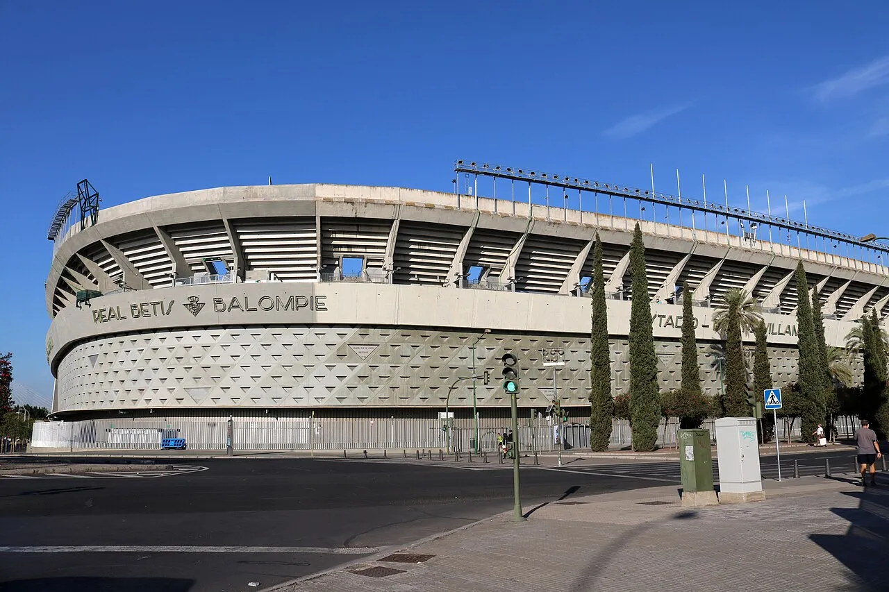 Estadio Benito Villamarín de Sevilla, donde el Sporting ganó 0-3 al Betis en 2015