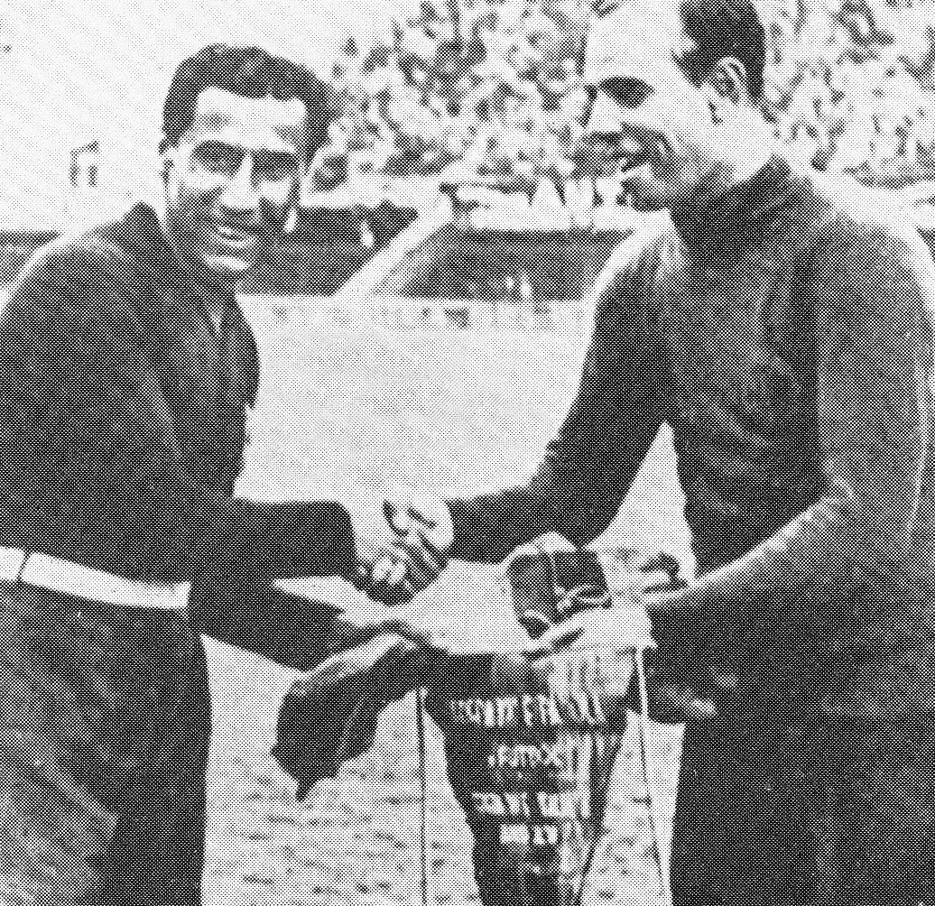 Florencia, 31 de mayo de 1934: Gianpiero Combi y Ricardo Zamora, los dos porteros y capitanes, antes del Italia-España.