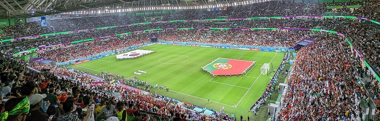 El Education City Stadium de Doha durante el Mundial de 2022.