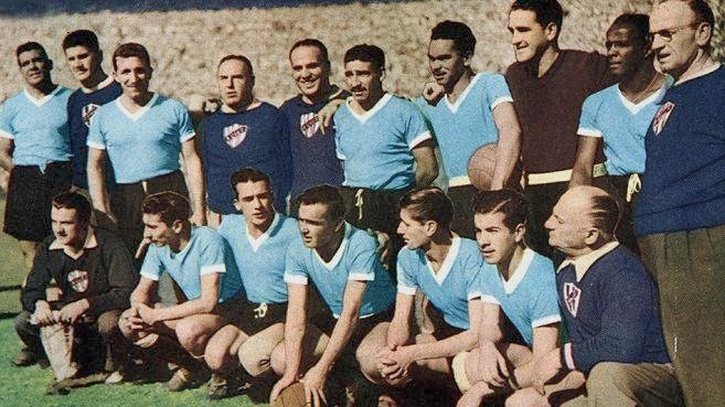 La selección de Uruguay campeona del Mundial de 1950